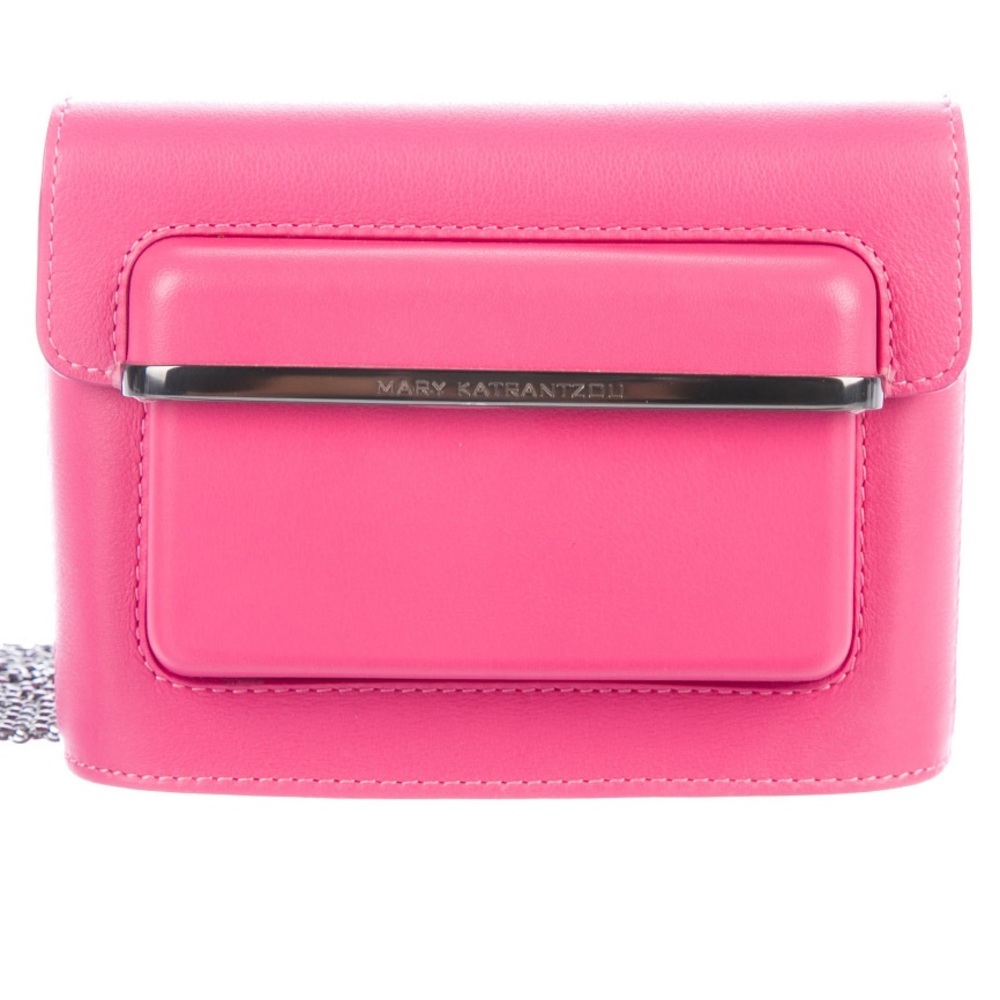 SOLDMary Katrantzou MVKMiniFuchsiacalf leather bag